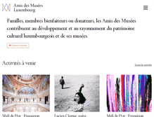 Tablet Screenshot of amisdesmusees.lu